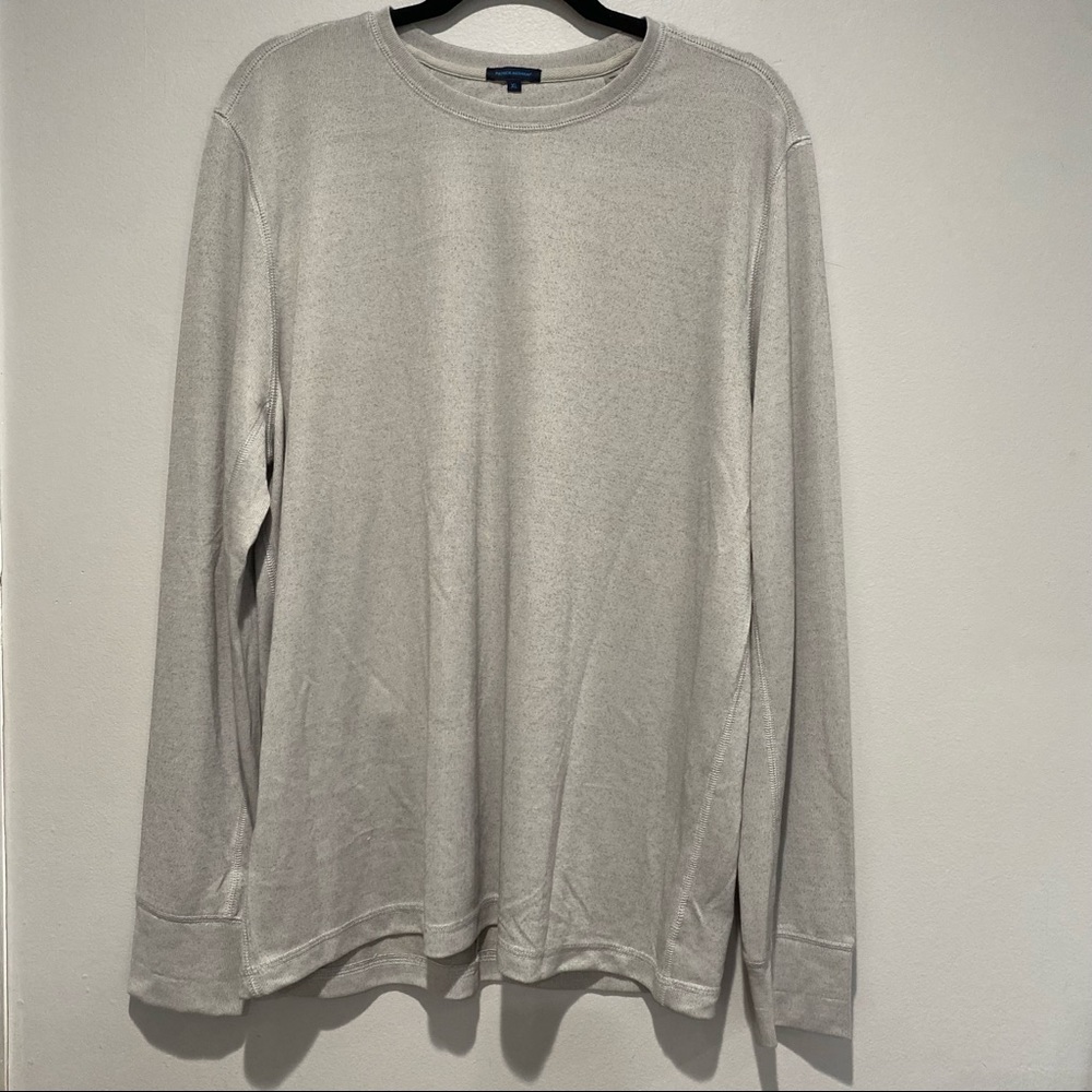 Patrick Assaraf Viscose Blend Long Sleeve Gray XL